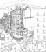 Image of Chinatown, New York / Pencil drawing.