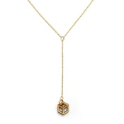 Image of Single Cube Drop Necklace