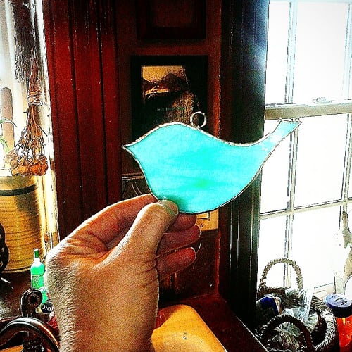 Image of Happy Birds Set-stained glass