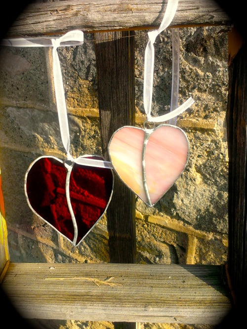 Image of Deluxe Valentine Set-stained glass