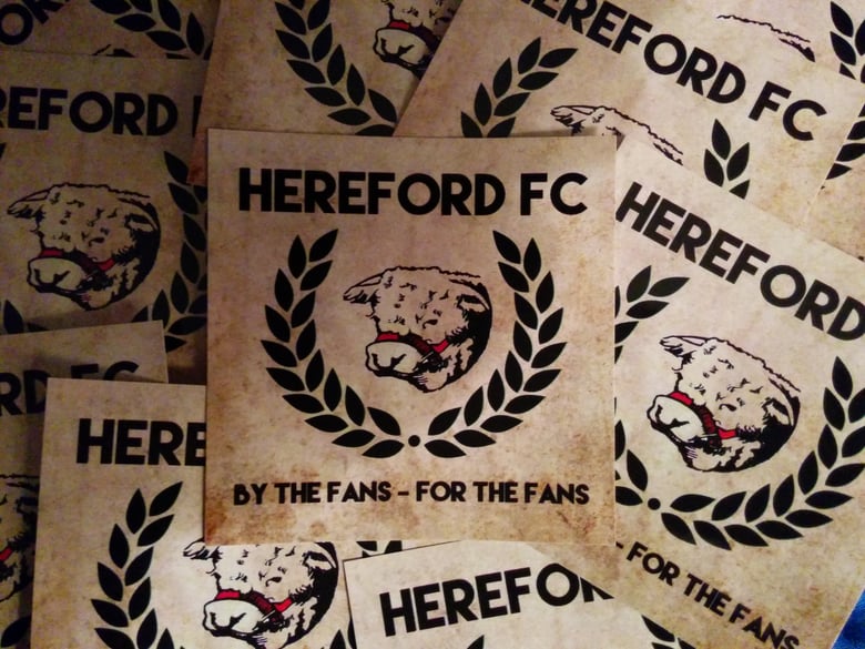 Image of 50 x Hereford (United) FC By The Fans stickers - SOLD OUT