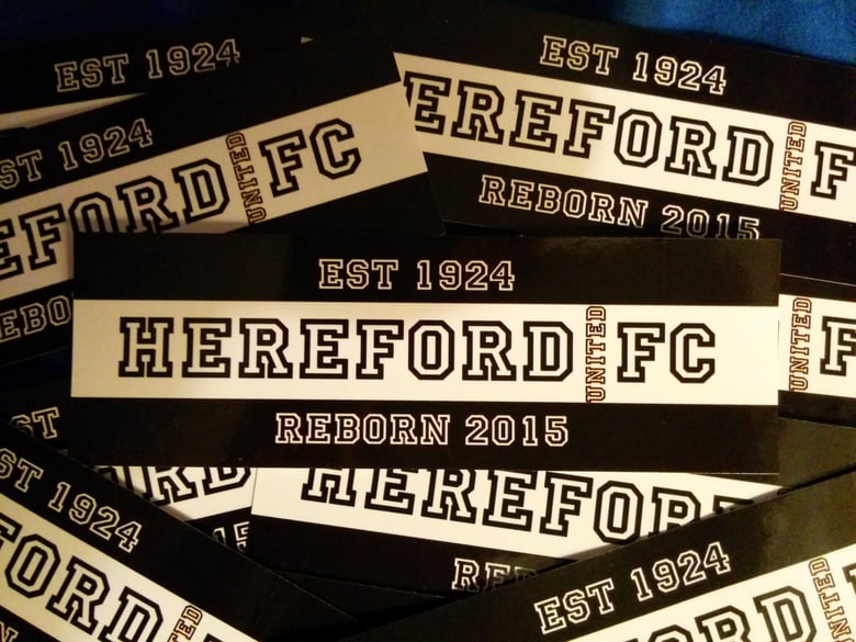 Image of 50 x Hereford (United) FC est. 2015 stickers