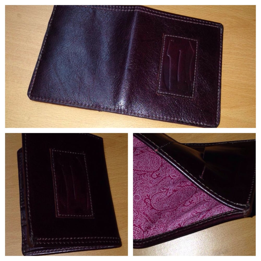 Image of Raisin Red Leather Wallet