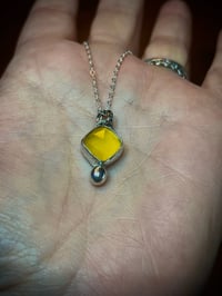Image 1 of Yellow  Chalcedony Necklace