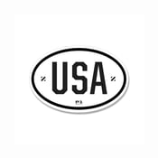 Image of "USA" EU Oval Sticker, 1 (P1B-A0560)