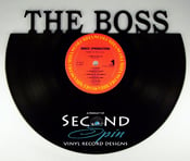 Image of Recycled Vinyl Record "The Boss" BRUCE SPRINGSTEEN Wall Art