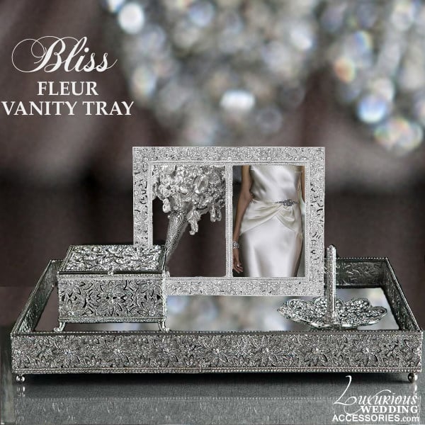 Image of Bliss Fleur Vanity Mirror Tray