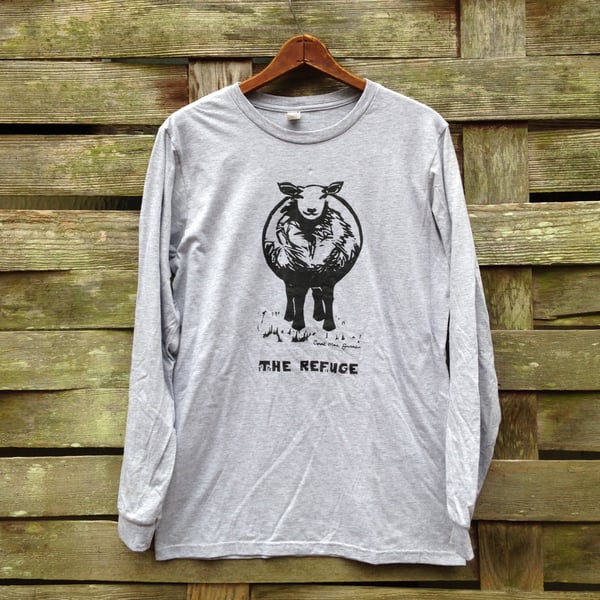 Image of Sheep Logo Unisex Long Sleeve (Heather Grey)