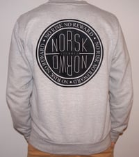 Image 2 of NO RISK NO REWARD - Black Circle Fill - Grey Sweatshirt