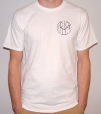 Image 1 of NO RISK NO REWARD - Black Circle Fill - White T-Shirt
