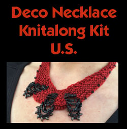 Image of Red Deco Necklace Knitalong Kit - U.S.