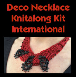 Image of Red Deco Necklace Knitalong Kit - International