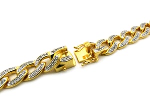 Image of Blinged-out C-link chain