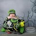 Image of Kawasaki green fox racing boys crochet beanie newborn child and adult size hats
