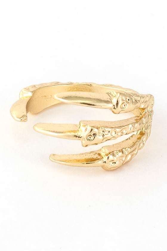 Image of Gold Claw Midi Ring