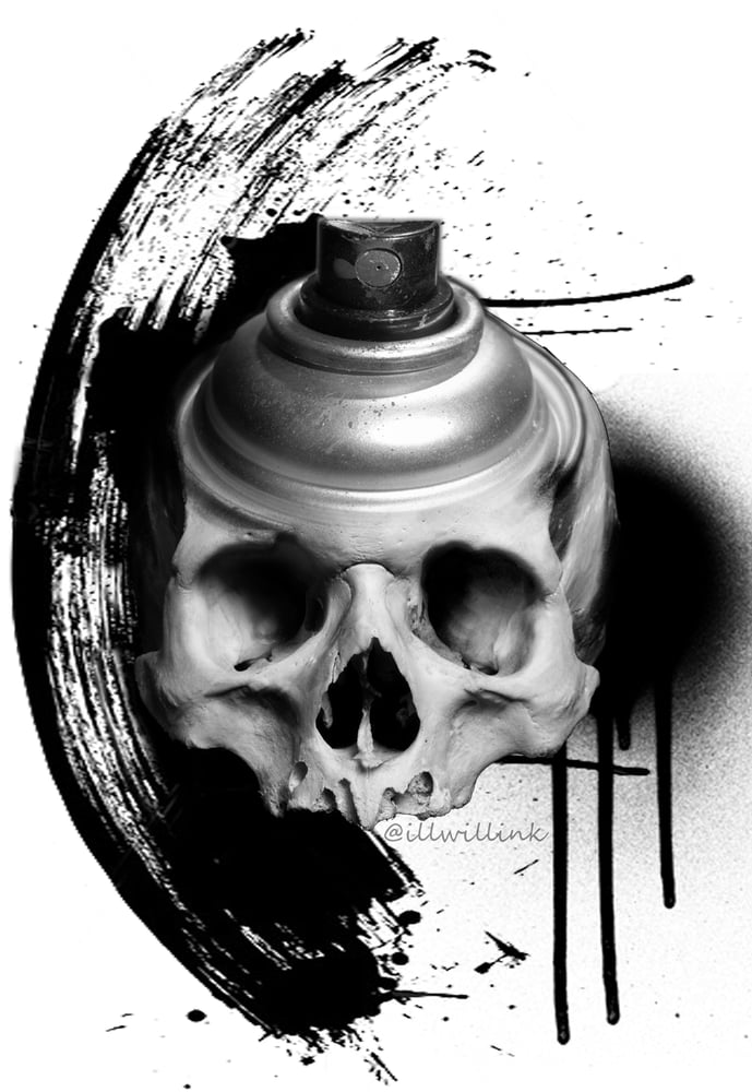 Image of Graf Skull Print