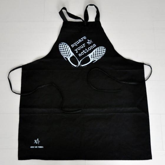 Image of Square Your Actions Black Apron