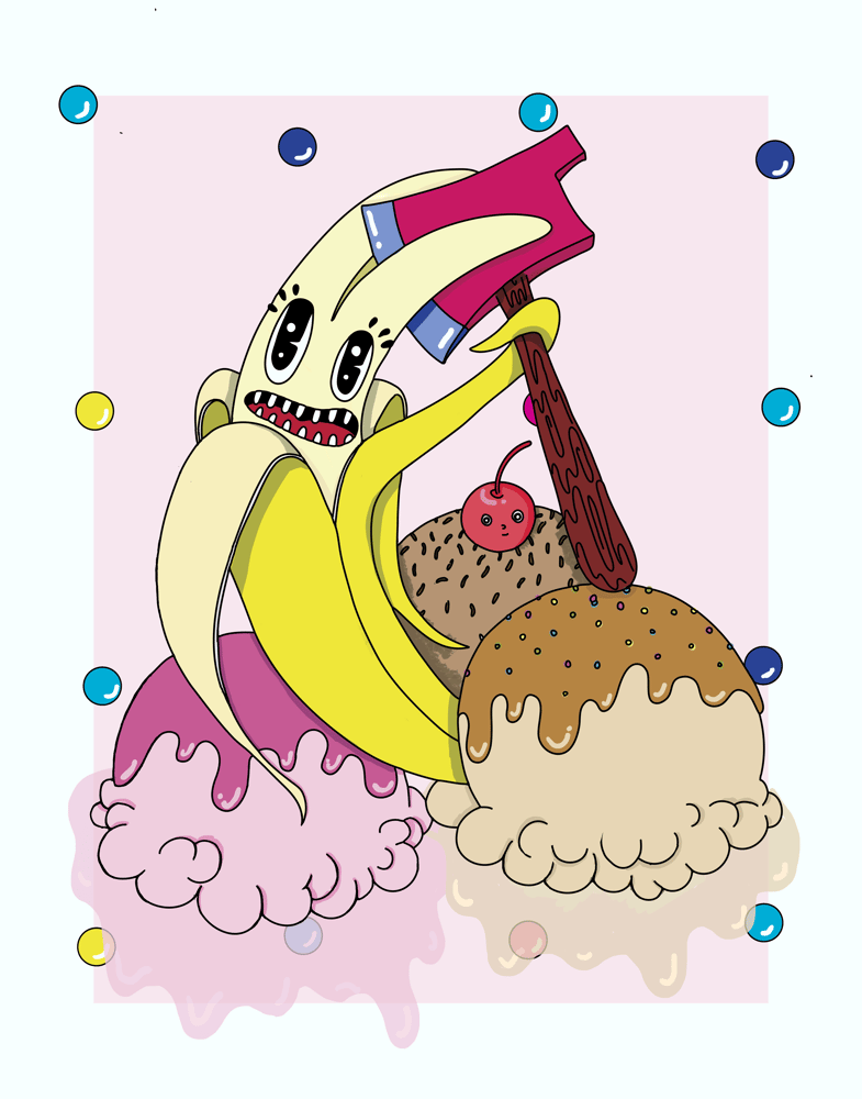 Image of Banana Split 11x17 Print