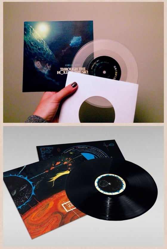 Image of Earthmass BUNDLE - 'Collapse' 180 gram vinyl + 'Through The Hole In The Sky' split