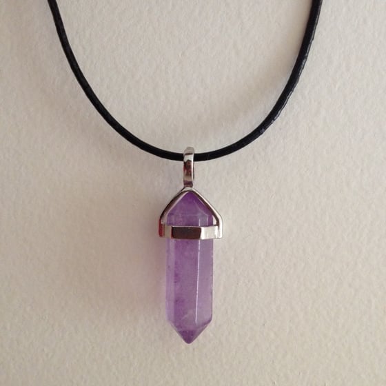 Image of Amethyst Pendant Necklace
