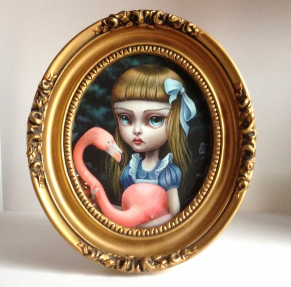Image of Alice and the Flamingo Croquet By Mab Graves