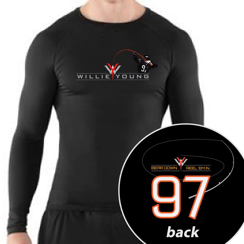 Image of Willie Young long sleeve compression shirt - Black