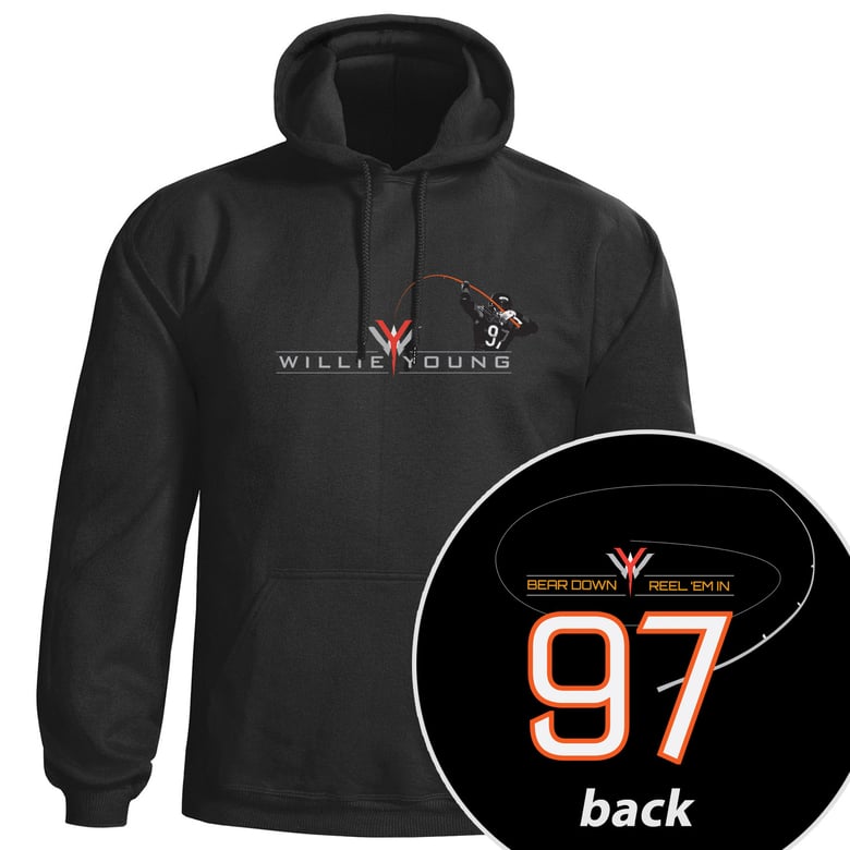 Image of Willie Young hoodie sweatshirt - Black