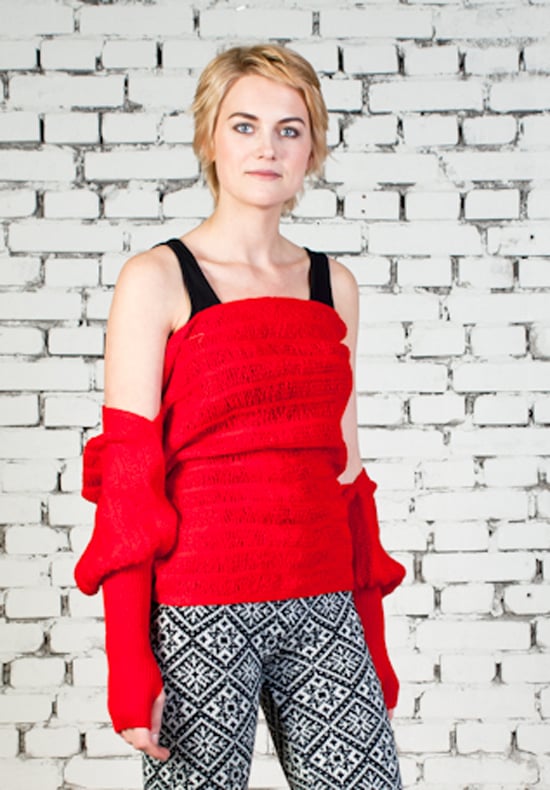 Image of Sleeve scarf red