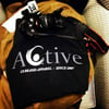 Active T - White / Blk Logo