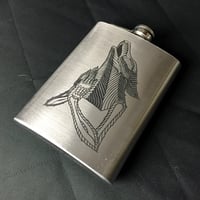 PRAYING WOLF FLASK