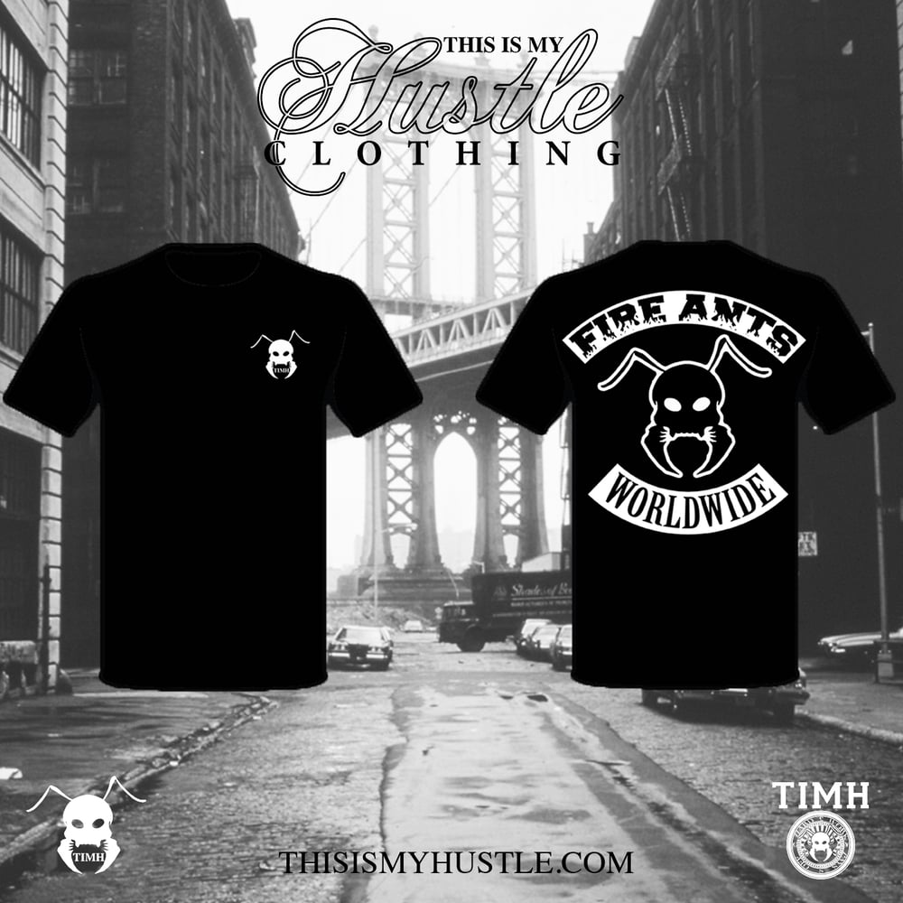 Image of TIMH Fire Ants T-shirt (Black/White)
