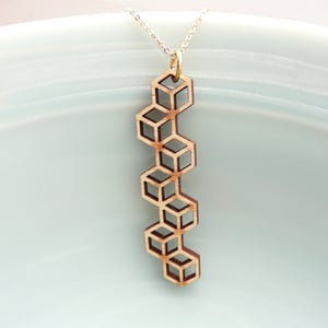 Image of Cubic Stringbean Pendant with Chain