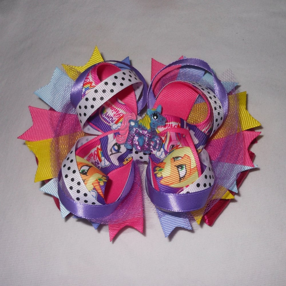 Image of My Little Pony Stacked Bowtique Hairbow