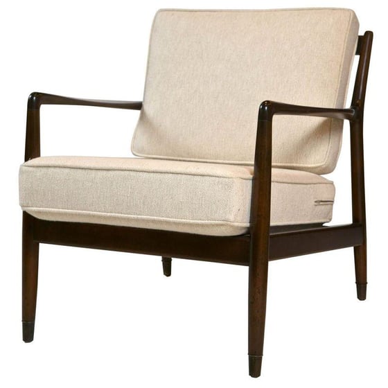 Image of Dux Mid-Century Modern Walnut Accent Chair