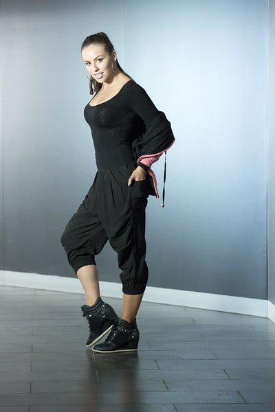 Image of Active Scoop Neck Top BLACK or PINK E3191  Dancewear latin ballroom
