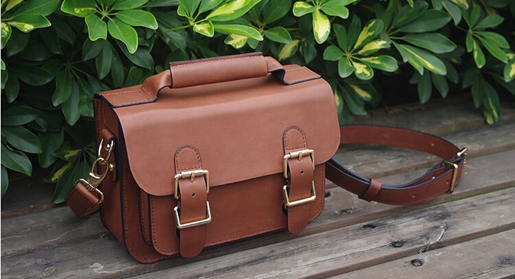 Leather clearance satchel sale