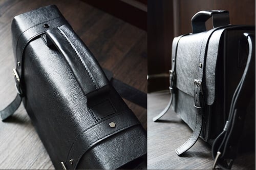 Image of Custom Handmade Leather Briefcase, Messenger Bag Shoulder Bag Men's Handbag D090