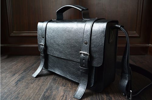 Image of Custom Handmade Leather Briefcase, Messenger Bag Shoulder Bag Men's Handbag D090