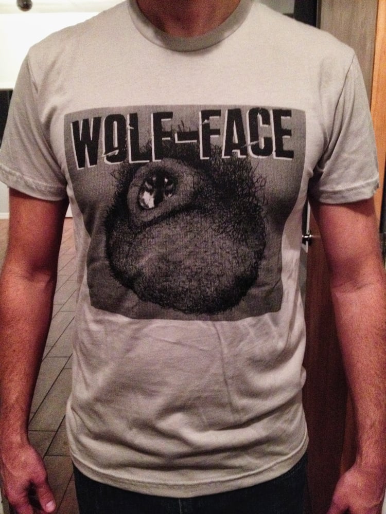 Image of Wolf-face "Man Peach" T-shirt