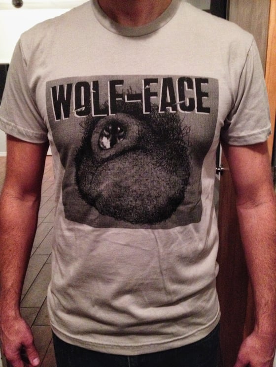 Image of Wolf-face "Man Peach" T-shirt
