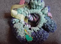 Image 9 of Pair of 2 scrunchies (one w/ charms)
