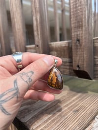 Image 2 of Australian Boulder Opal Pendant .925 Sterling