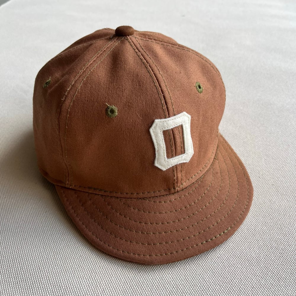 Image of Kakishibu Dyed Canvas Ball Cap 003
