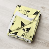 Image 5 of goth lady Throw Blanket