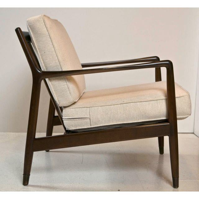 Image of Dux Mid-Century Modern Walnut Accent Chair