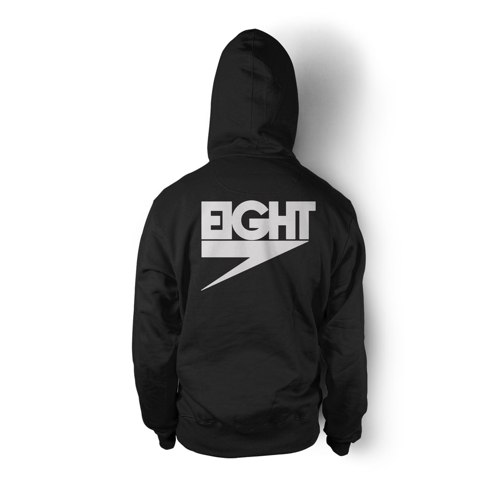 Pullover Electric Eight Hoodie (White/Black)