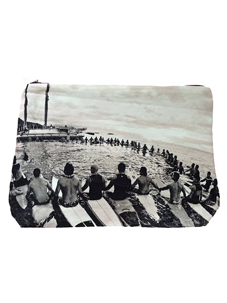 Image of EDDIE AIKAU CEREMONY WITH HOKULE'A • SAMUDRA COLLABORATION POUCH