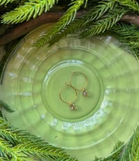 Image 1 of Gold Plated Sterling Silver Hoops