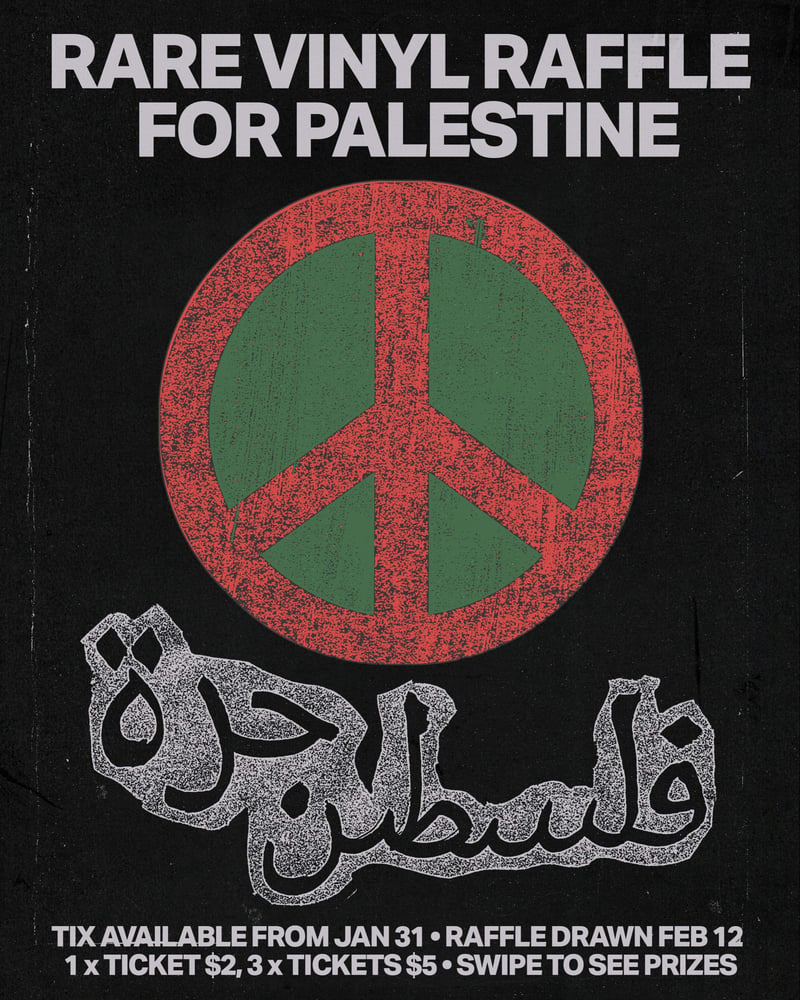 Image of Palestine vinyl raffle 