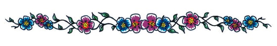 Image of Blues and Fuchsias: 6-Inch Belly Bedazzler